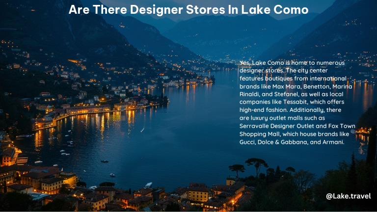 Are There Designer Stores in Lake Como