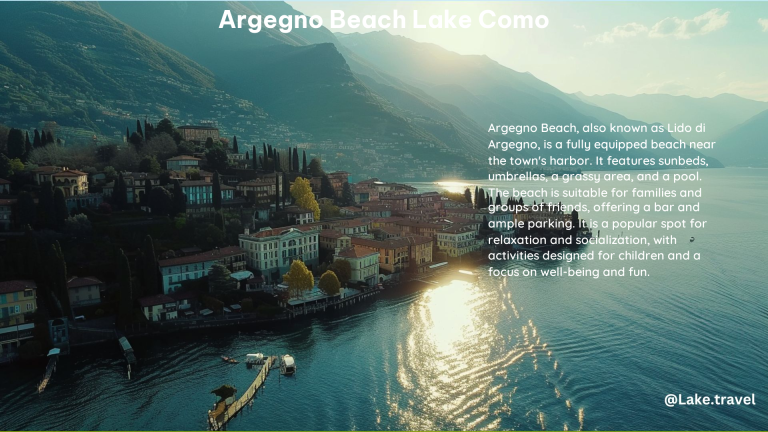 Argegno Beach Lake Como