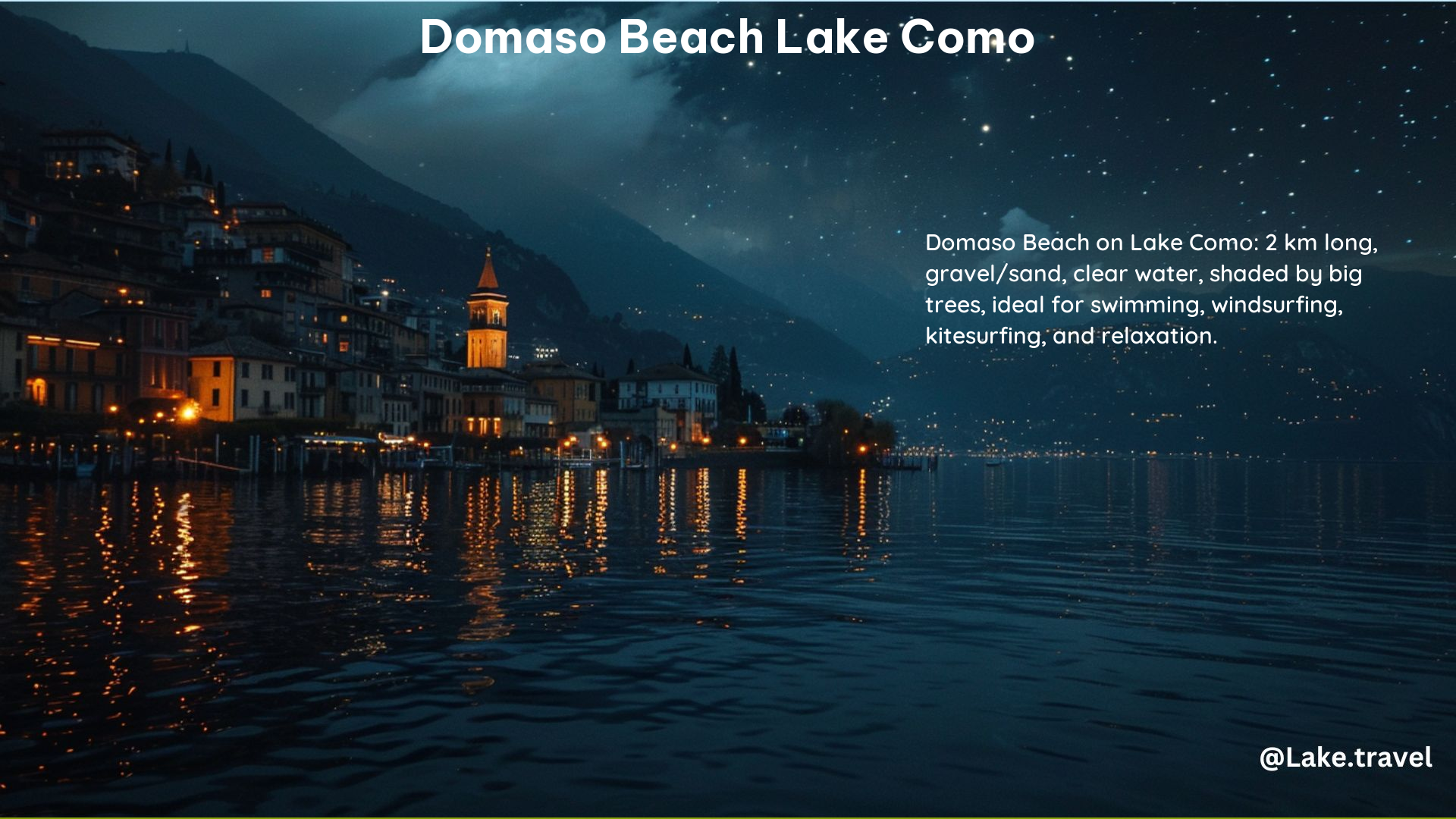 Domaso Beach Lake Como