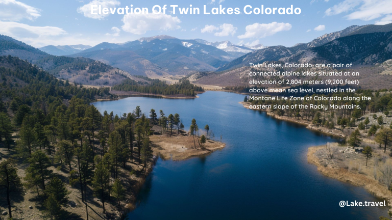 Elevation of Twin Lakes Colorado