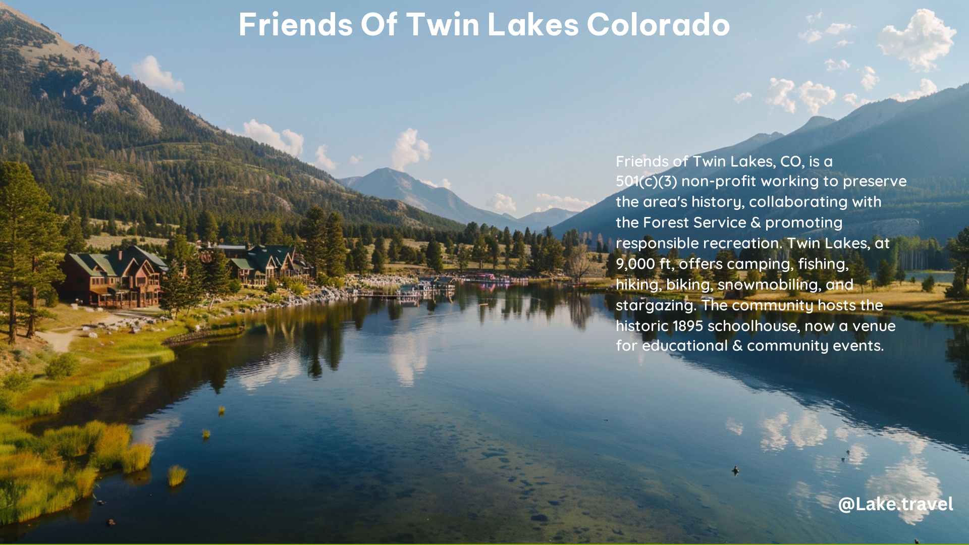 Friends of Twin Lakes Colorado