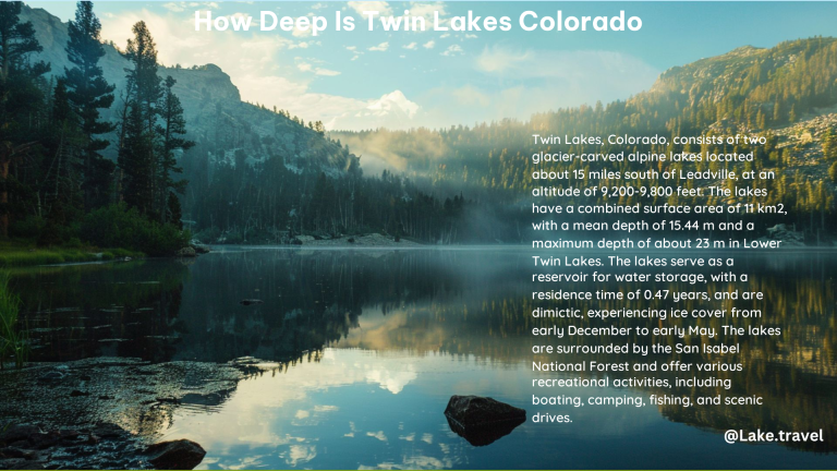 How Deep Is Twin Lakes Colorado