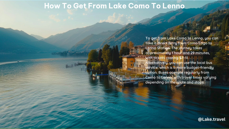 How to Get From Lake Como to Lenno