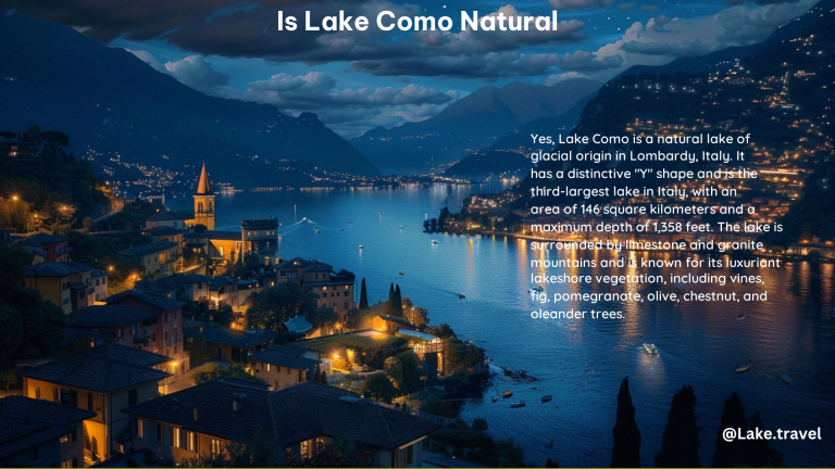 Is Lake Como Natural