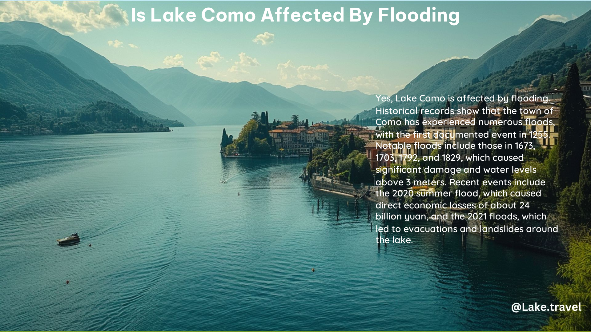 Is Lake Como affected by flooding