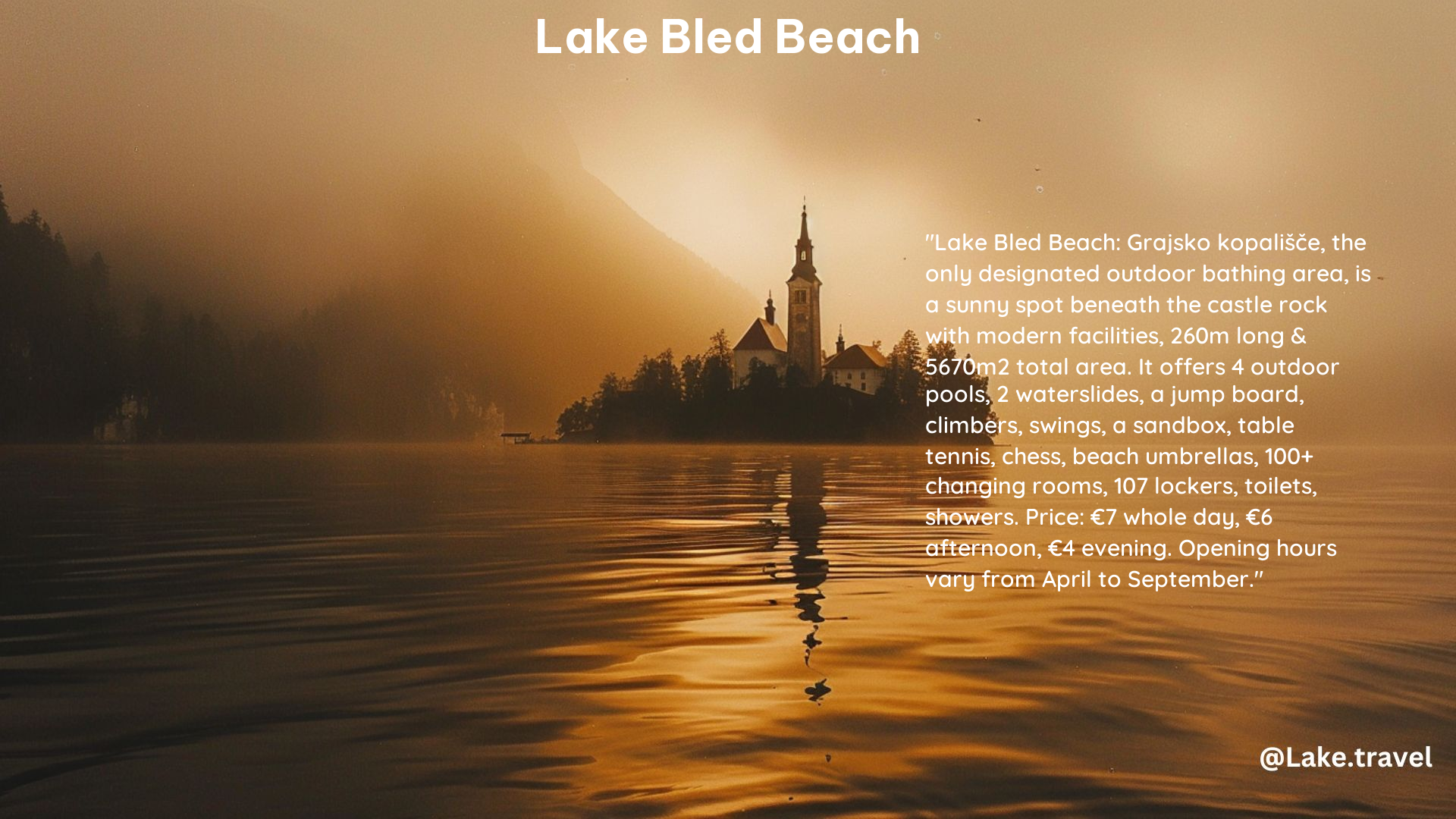 Lake Bled Beach