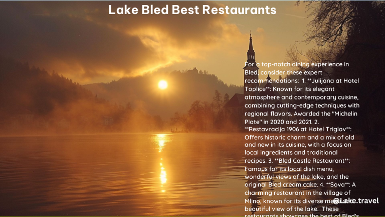 Lake Bled Best Restaurants