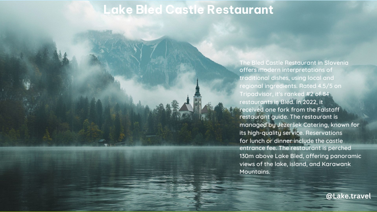 Lake Bled Castle Restaurant