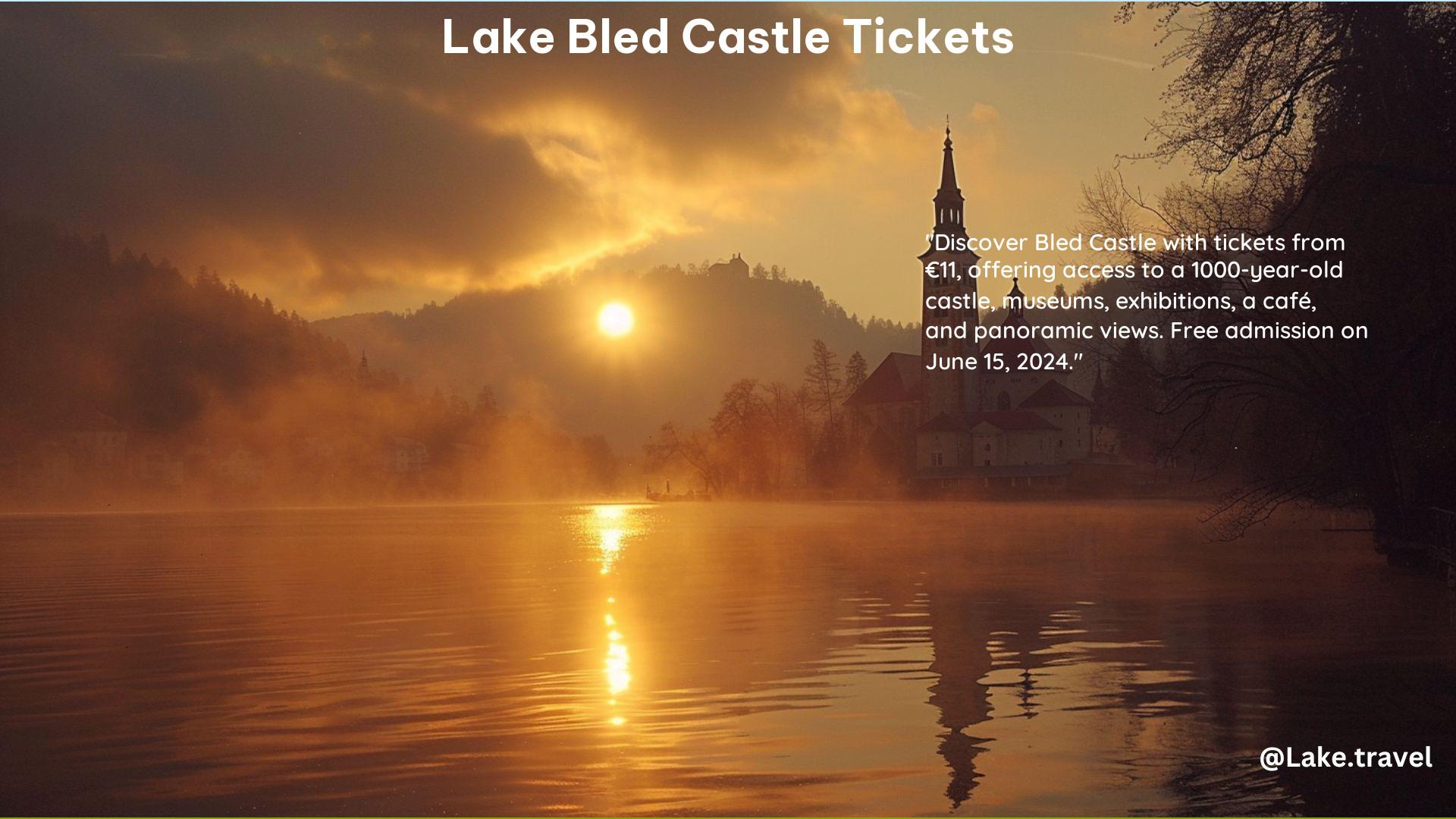 Lake Bled Castle Tickets