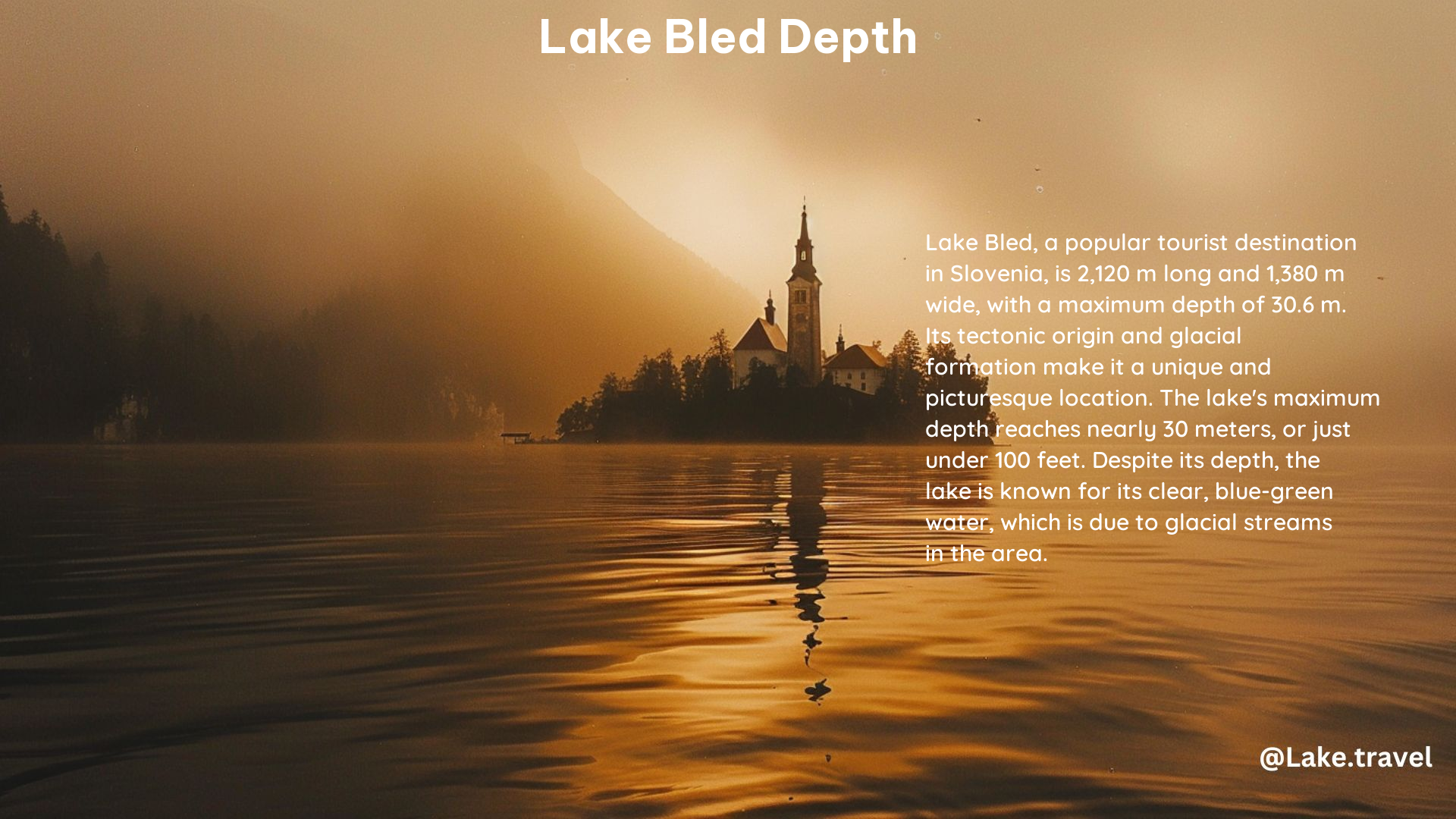 Lake Bled Depth