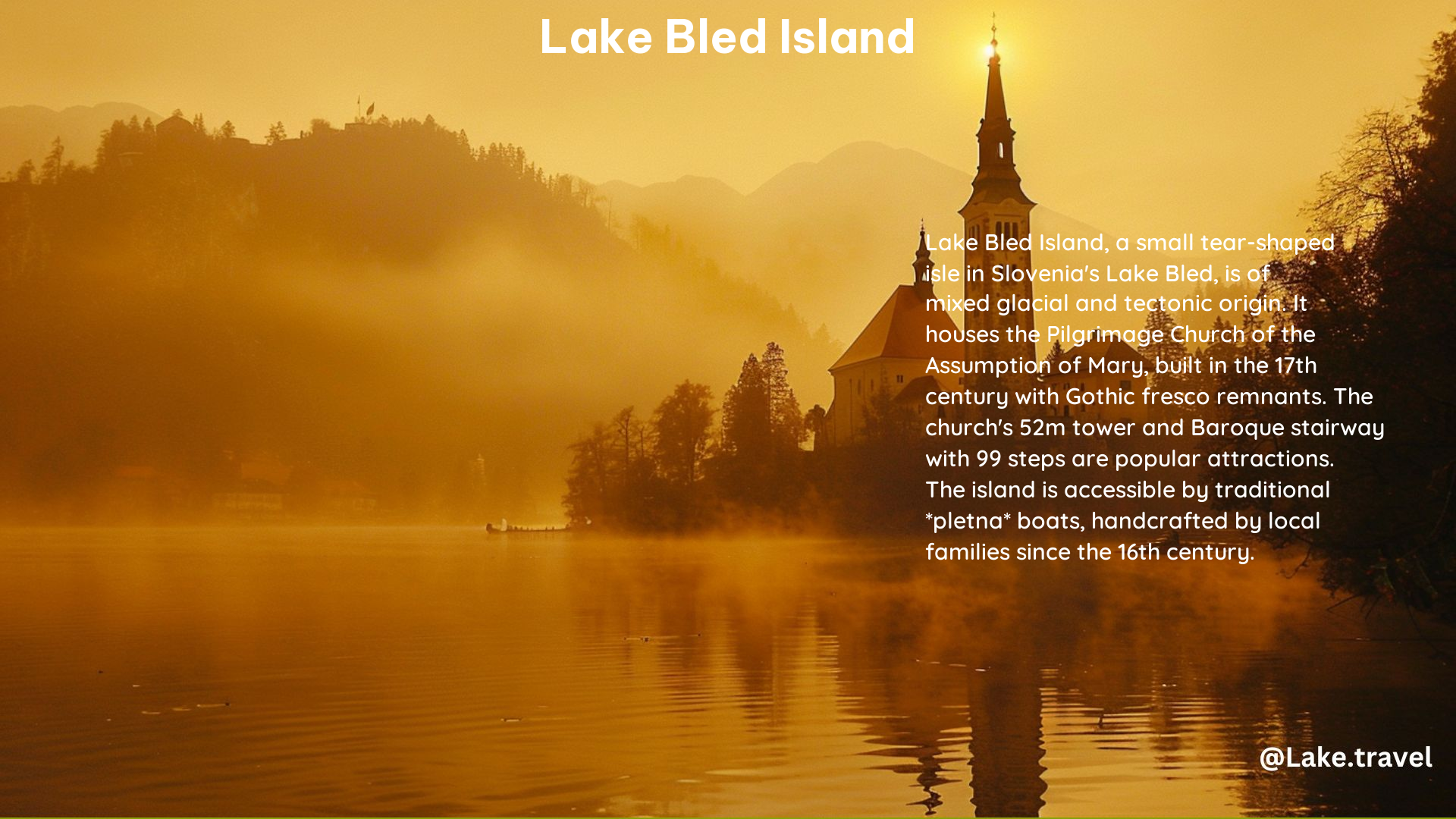 Lake Bled Island