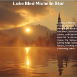 Lake Bled Michelin Star