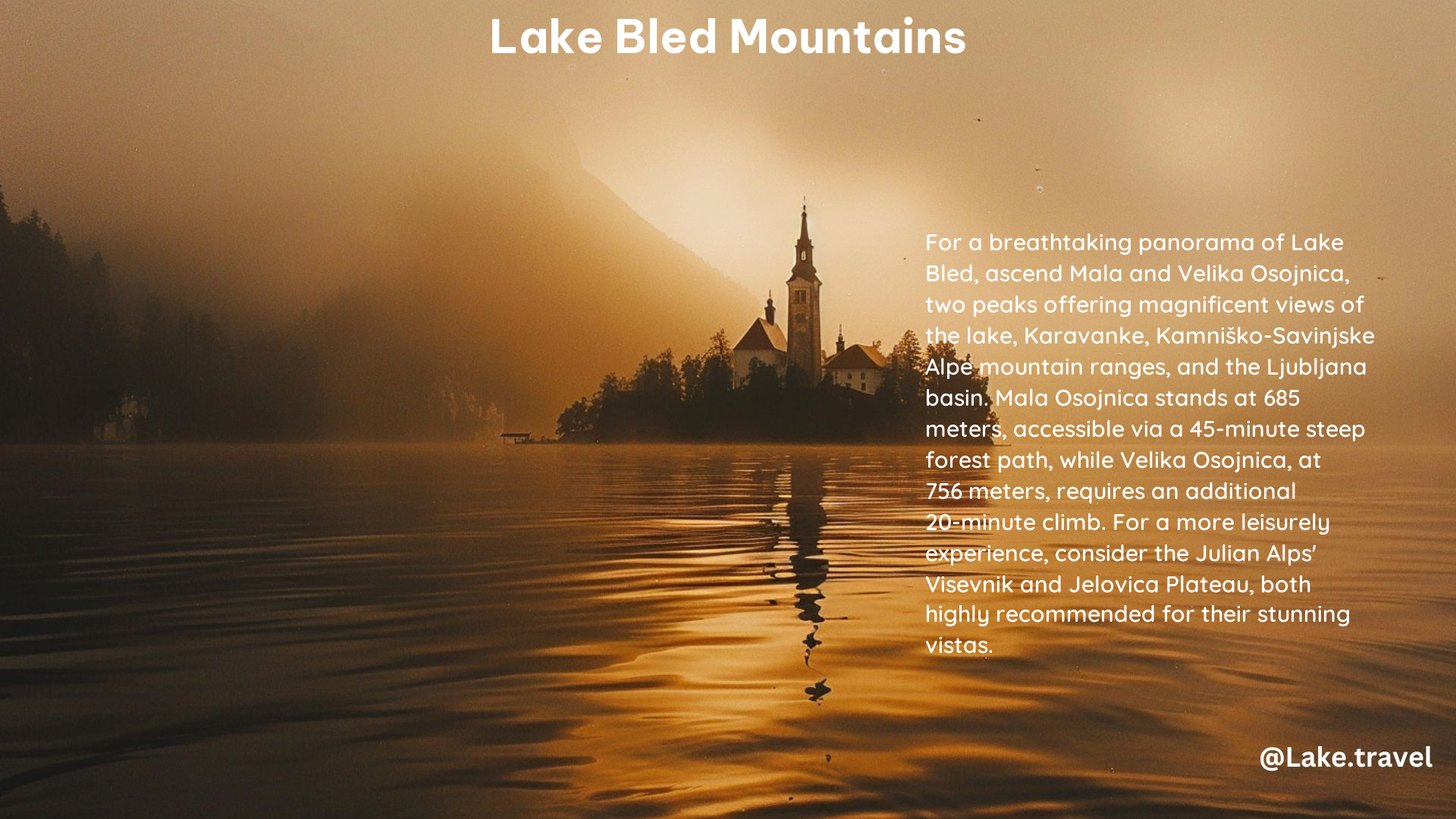 Lake Bled Mountains