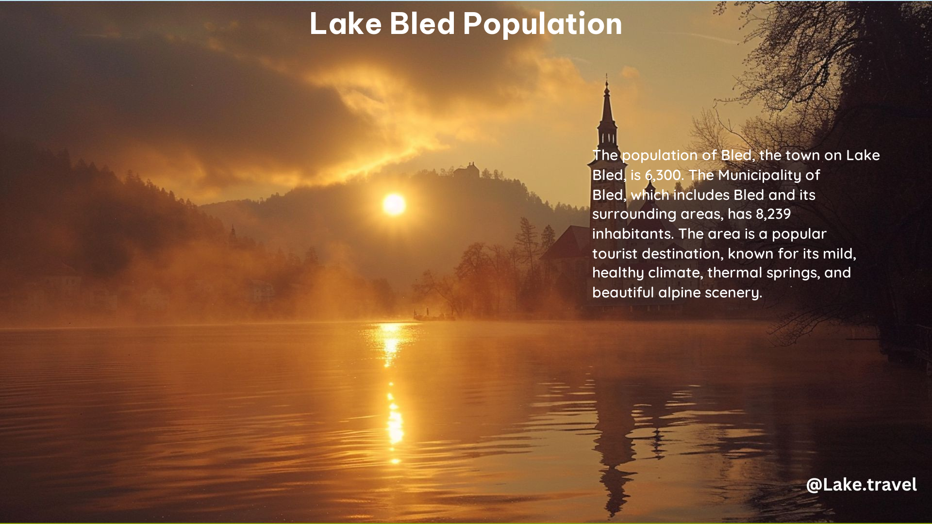 Lake Bled Population