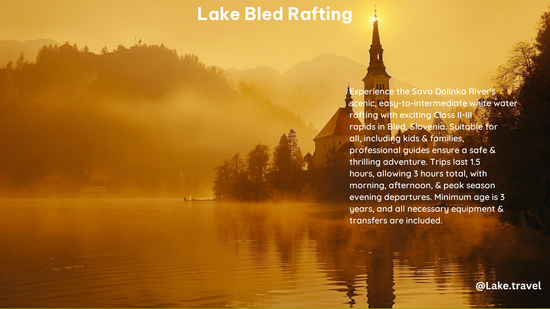 Lake Bled Rafting