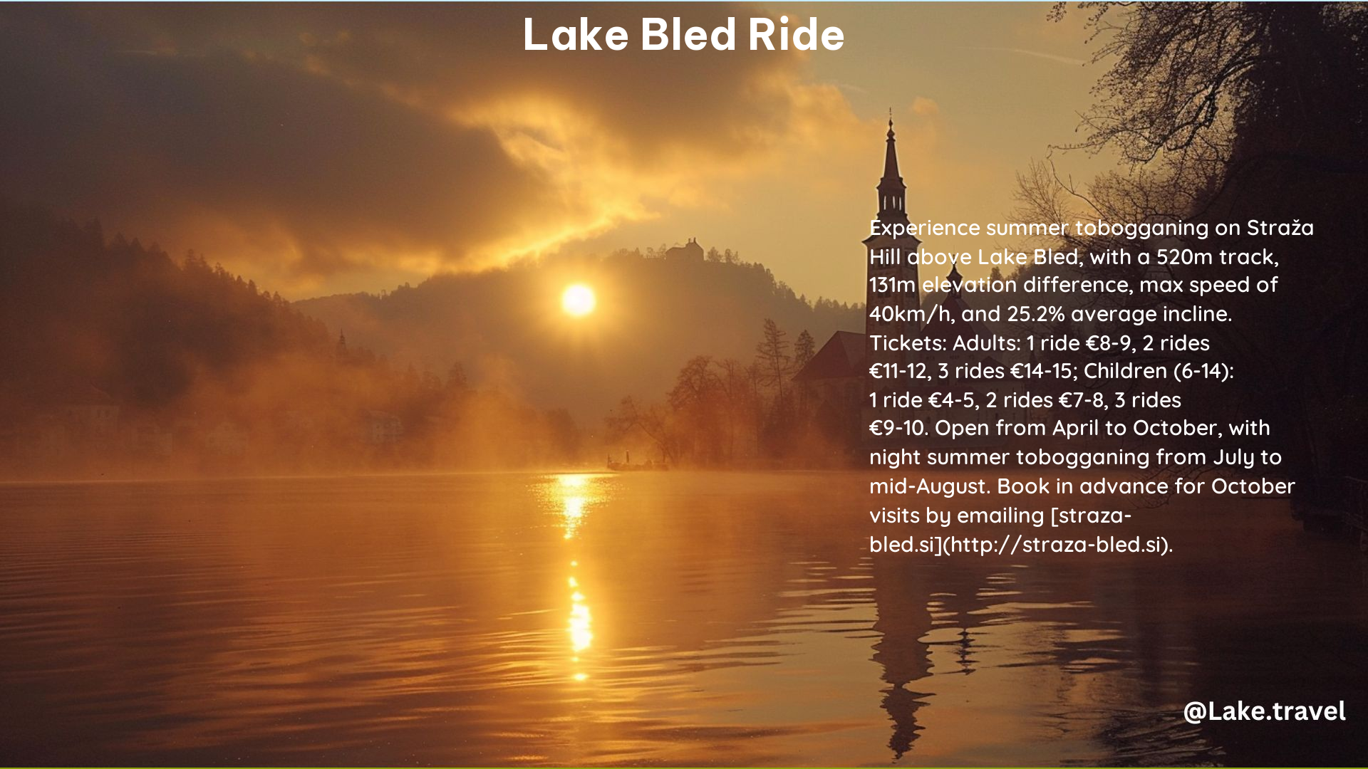 Lake Bled Ride