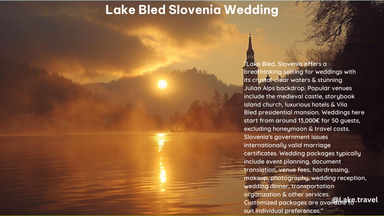 Lake Bled Slovenia Wedding