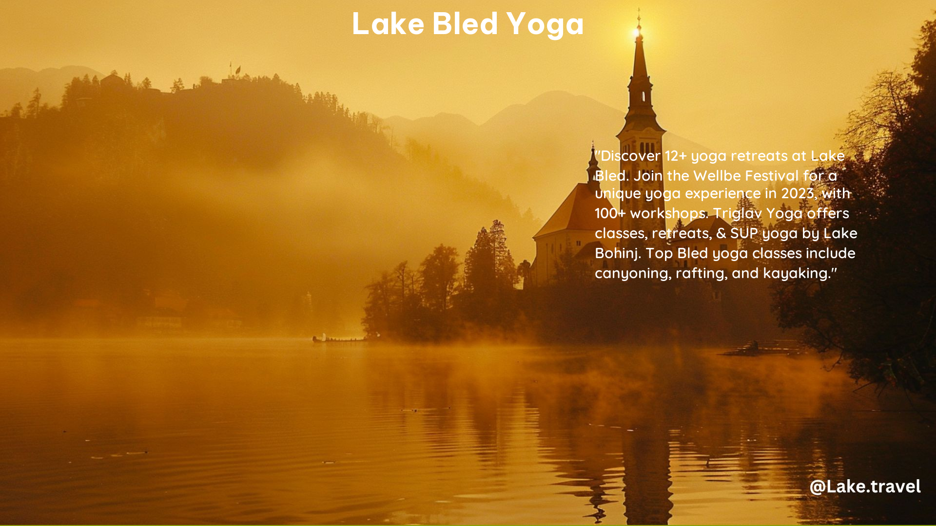 Lake Bled Yoga