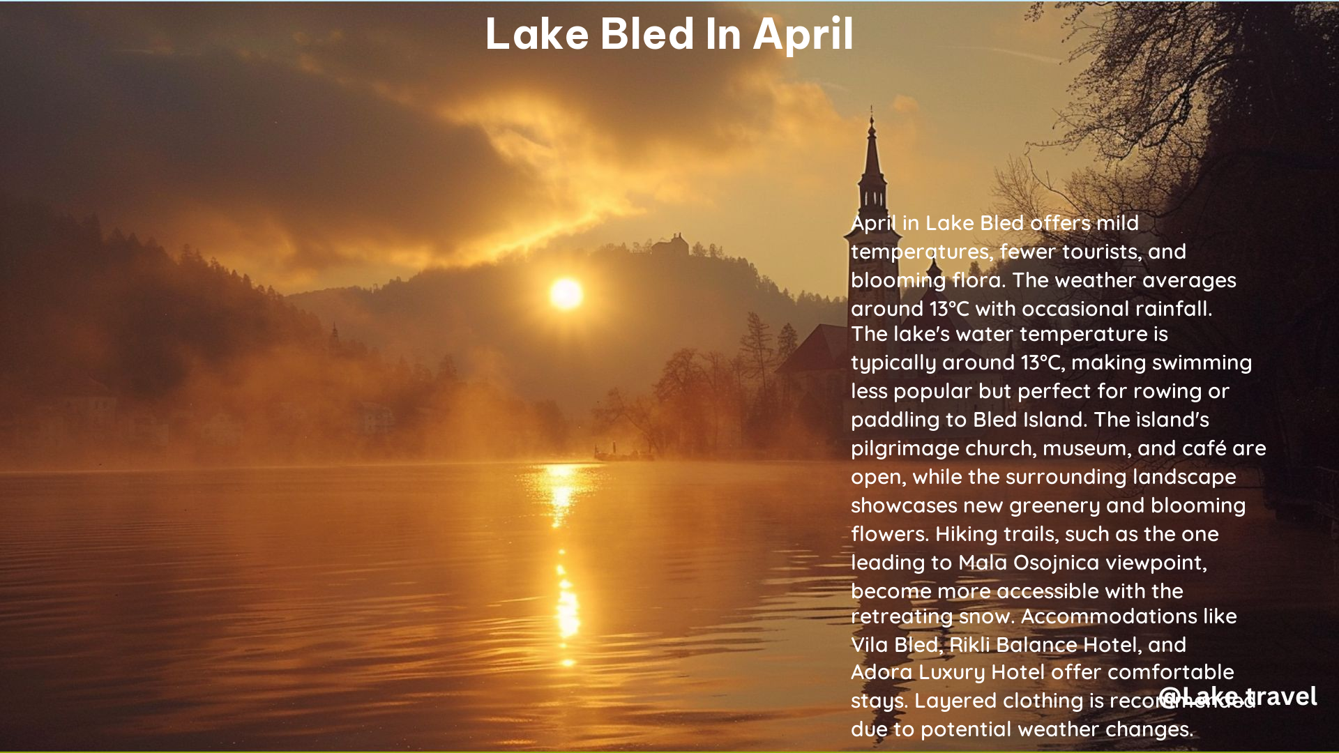 Lake Bled in April