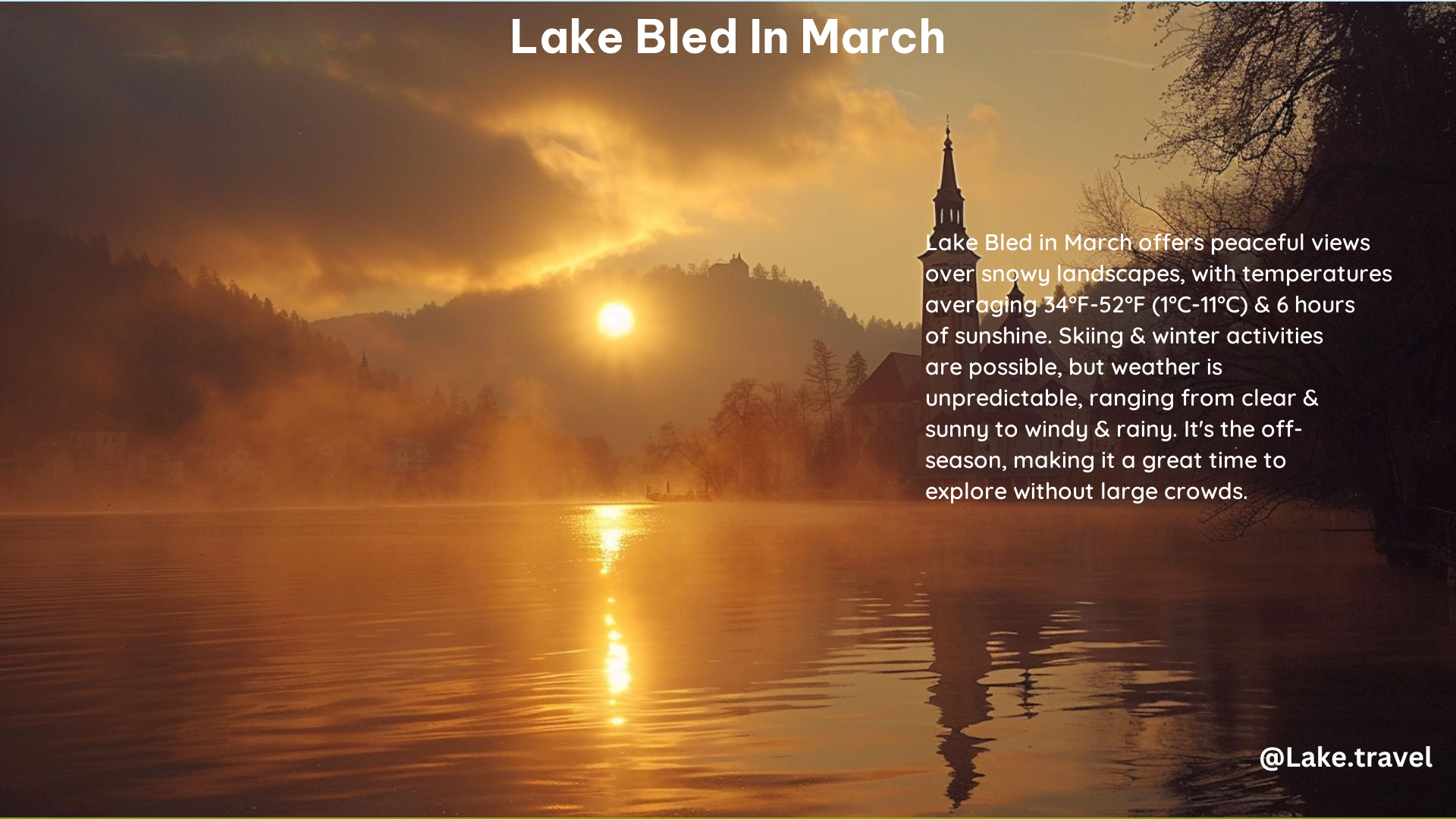 Lake Bled in March