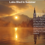 Lake Bled in Summer