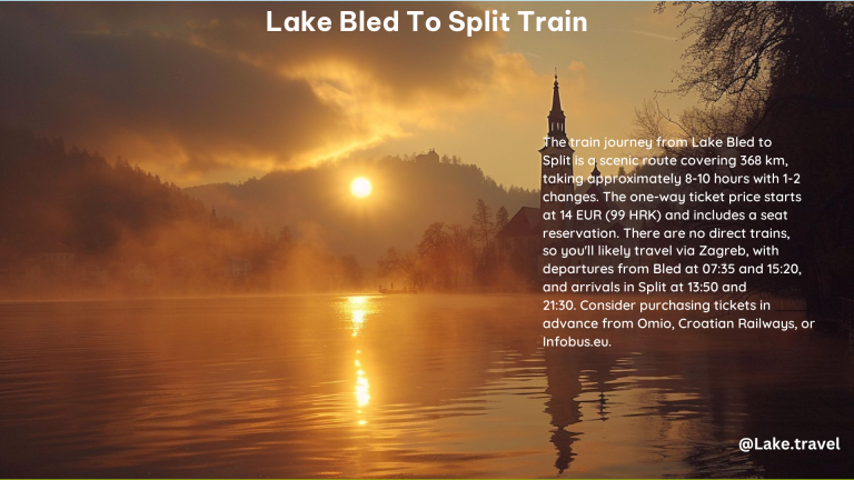 Lake Bled to Split Train