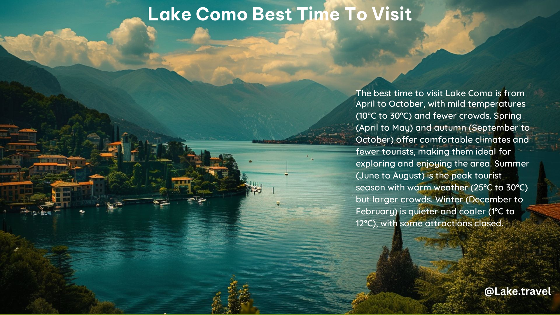 Lake Como Best Time to Visit