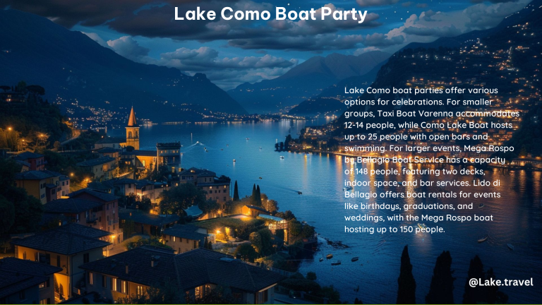 Lake Como Boat Party