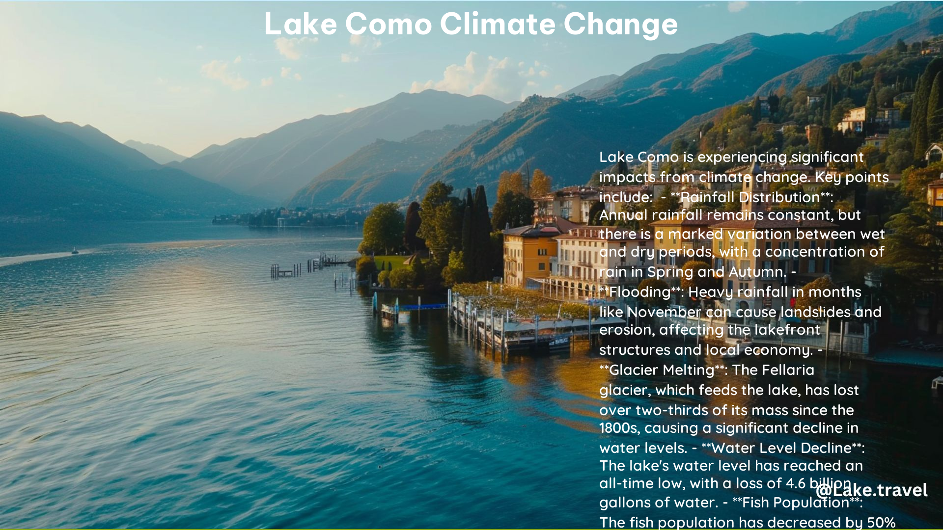 Lake Como Climate Change