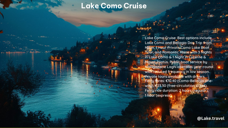 Lake Como Cruise