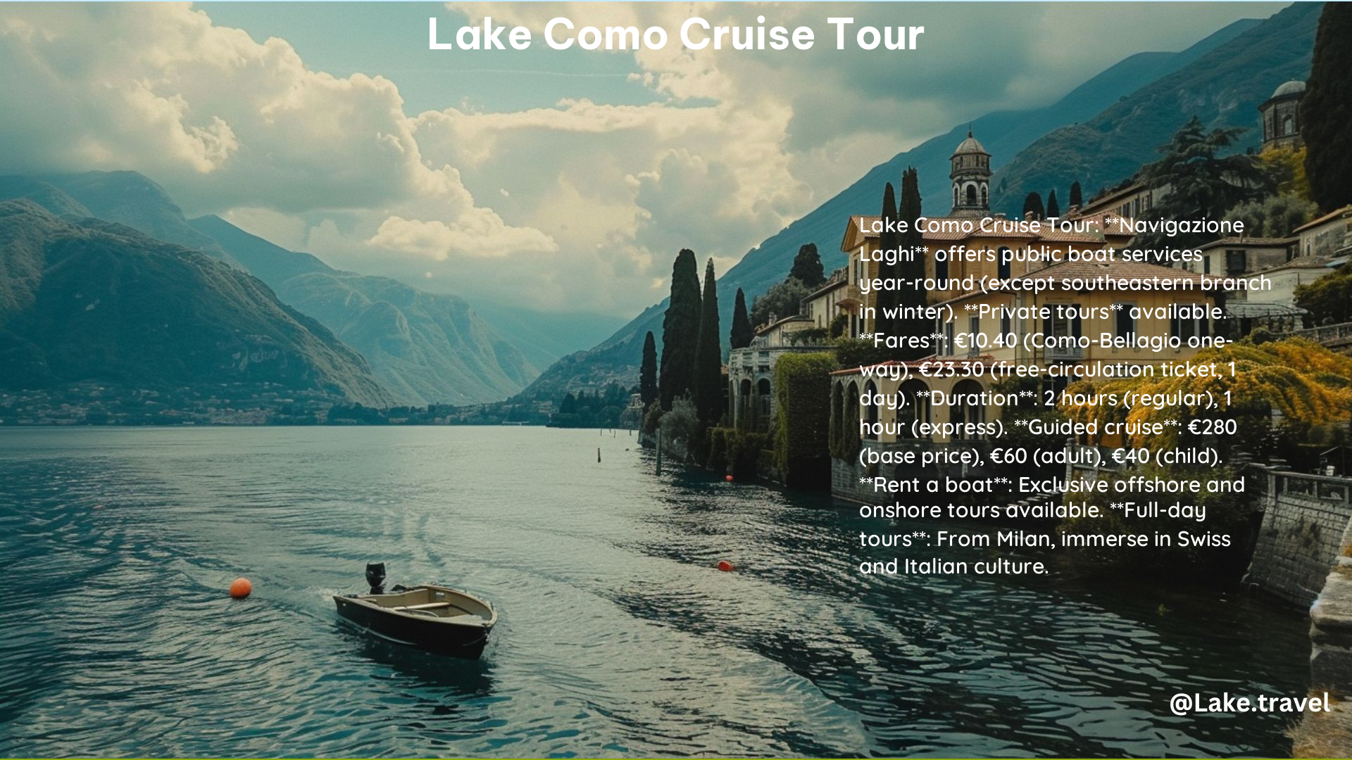 Lake Como Cruise Tour