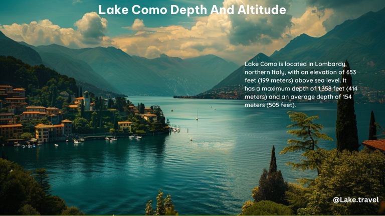 Lake Como Depth and Altitude