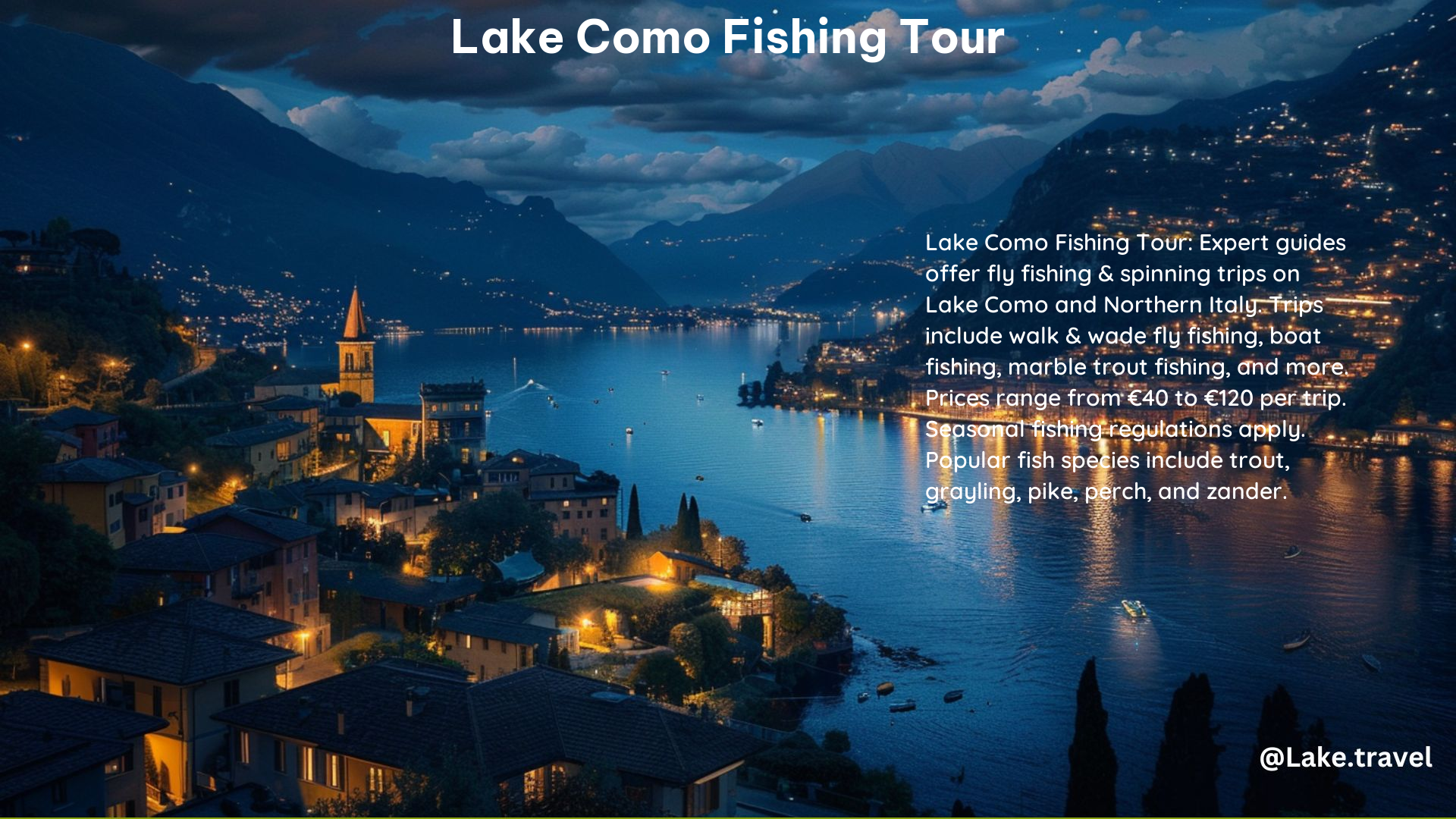 Lake Como Fishing Tour