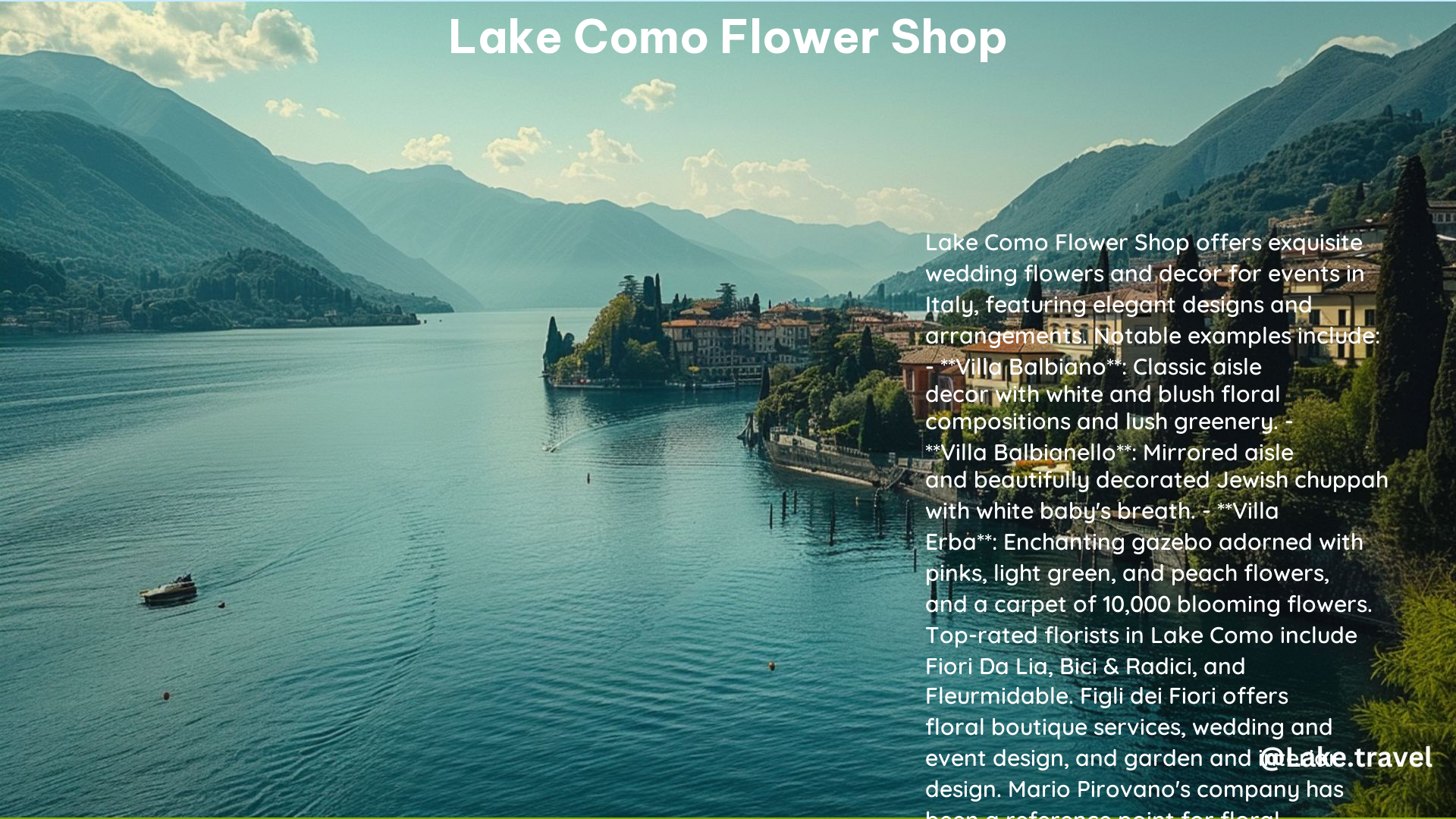 Lake Como Flower Shop