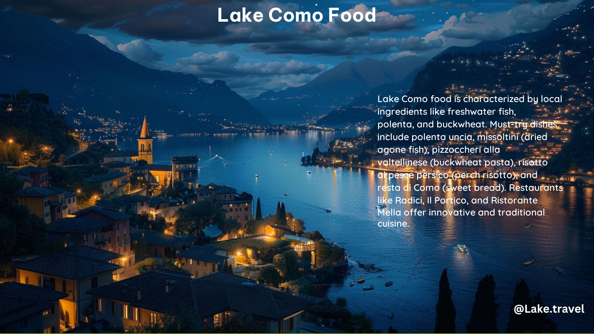 Lake Como Food