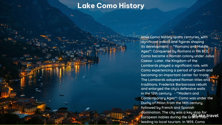 Lake Como History