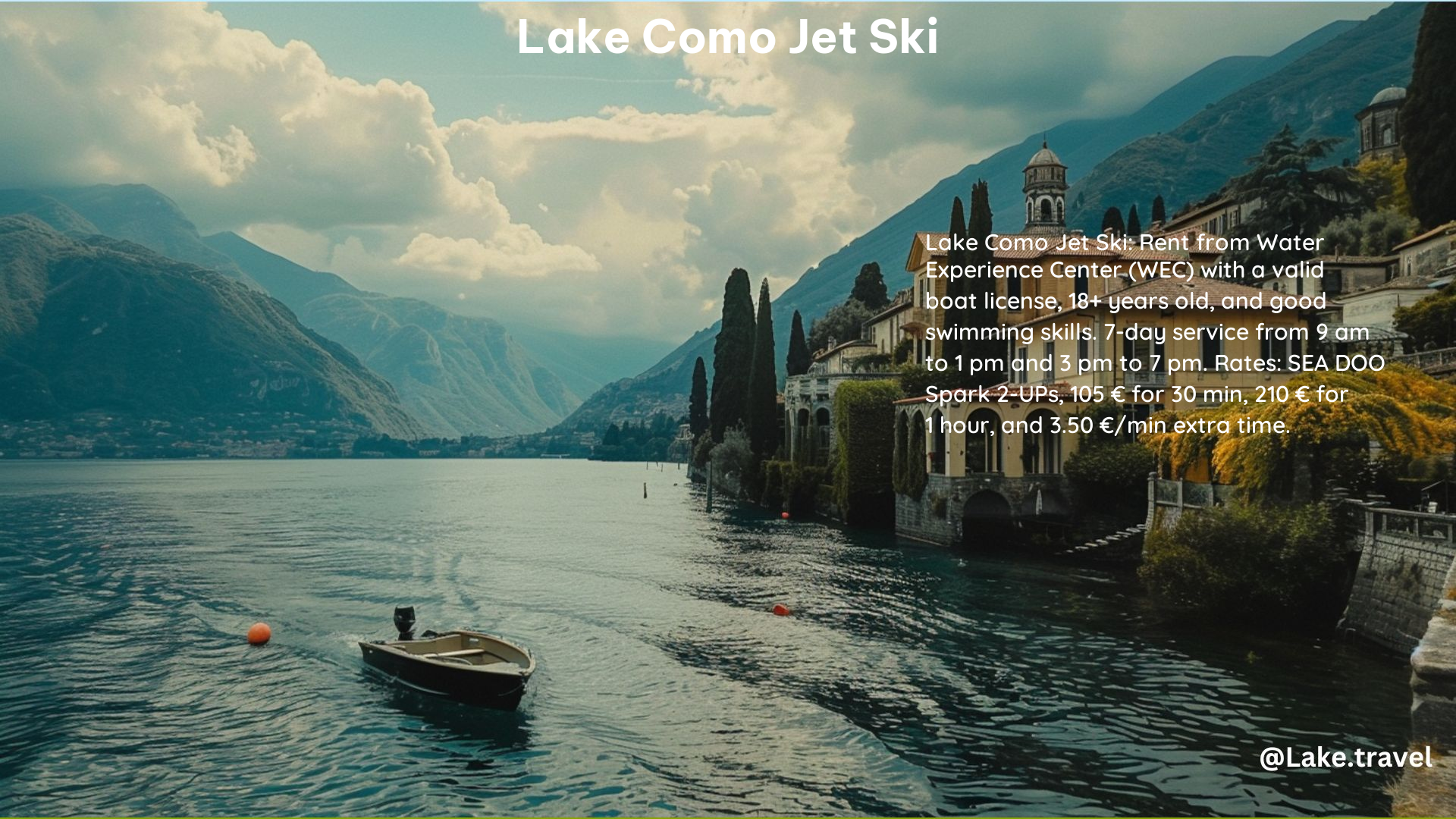 Lake Como Jet Ski