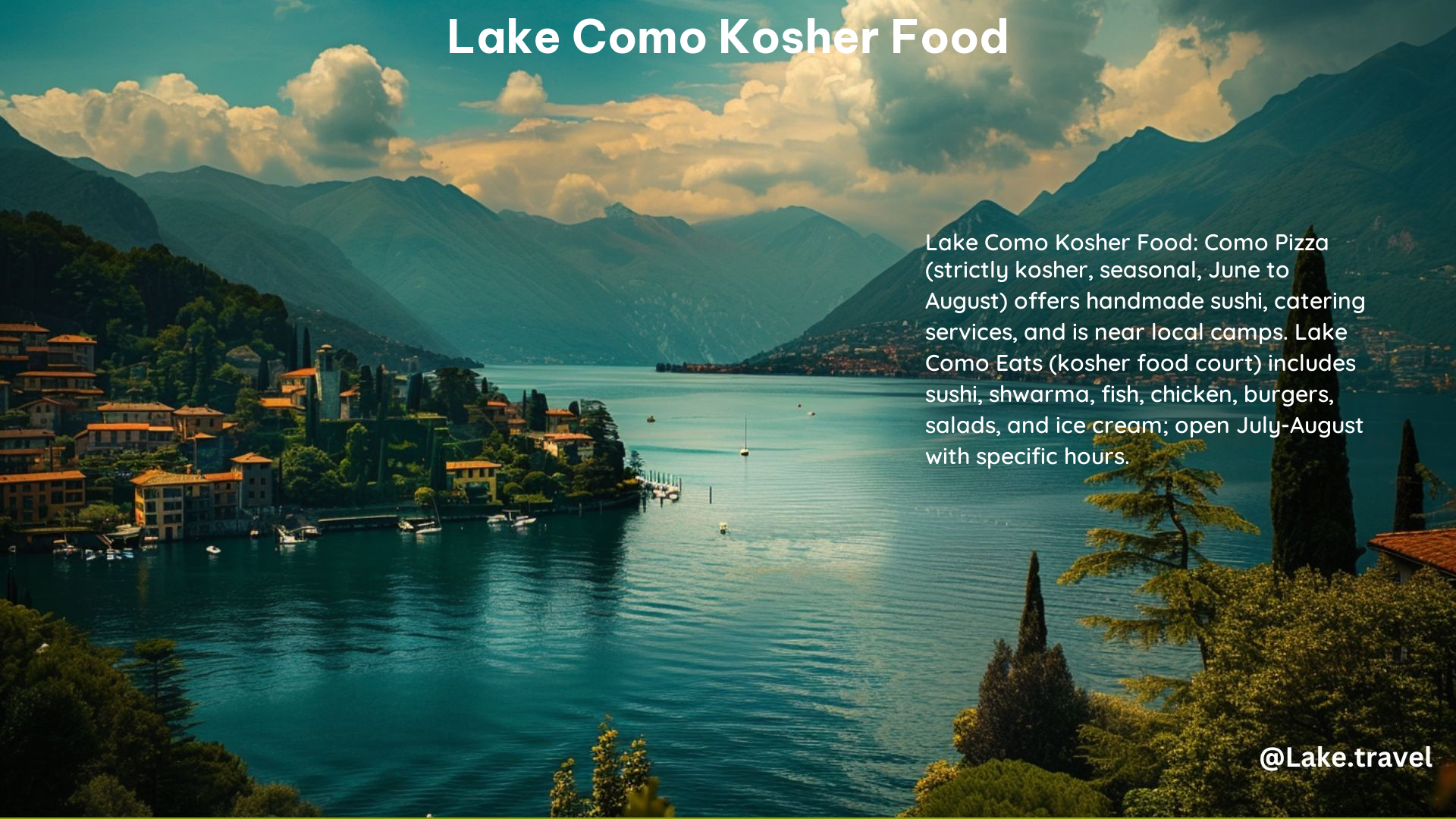 Lake Como Kosher Food