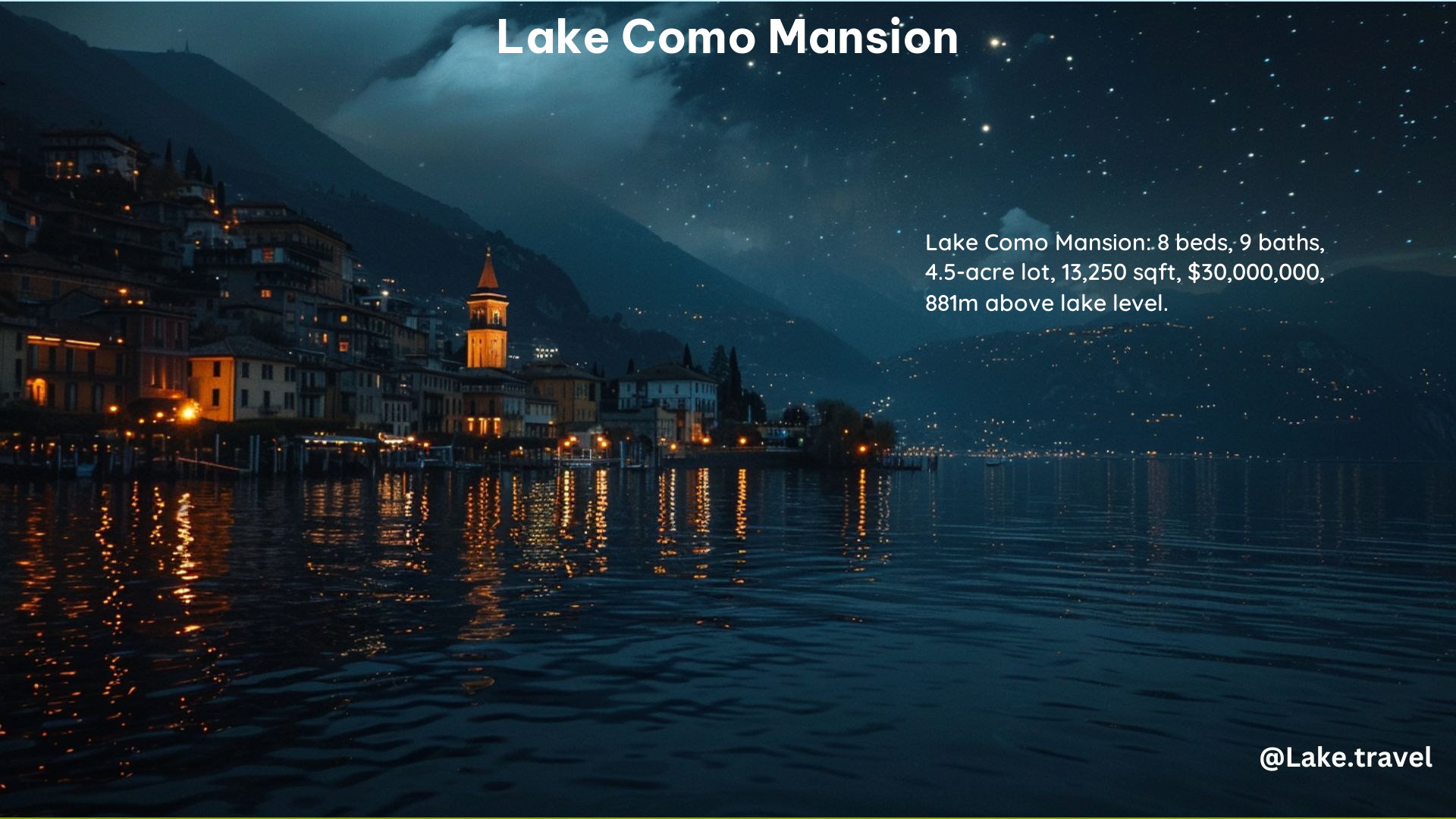 Lake Como Mansion