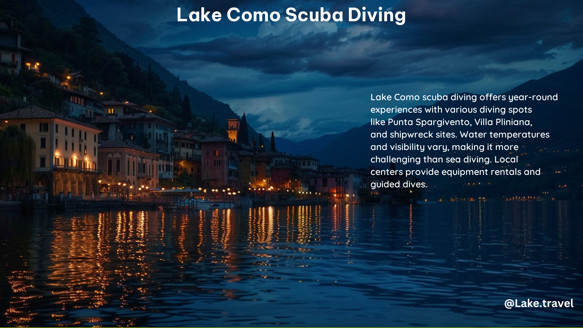 Lake Como Scuba Diving