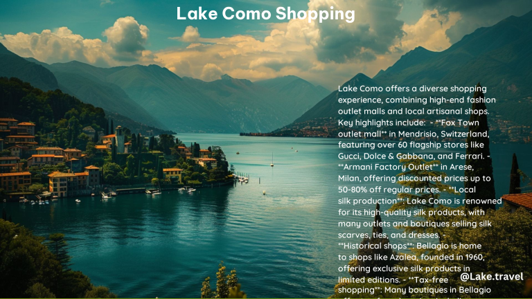 Lake Como Shopping