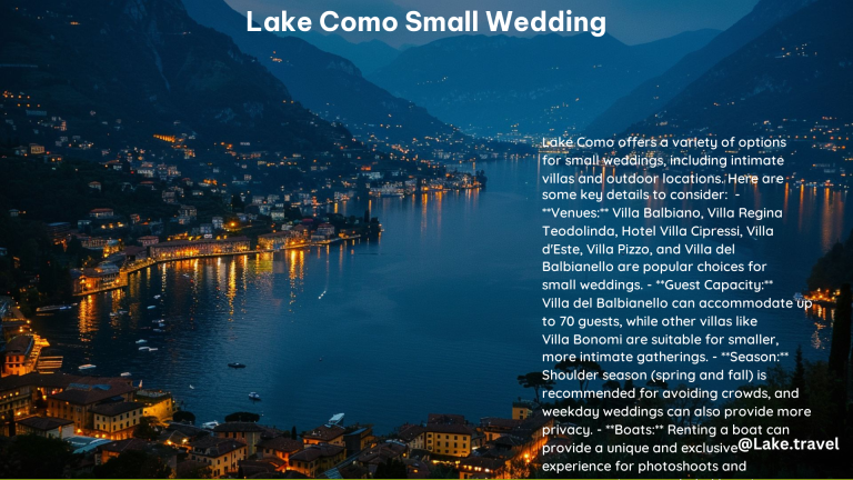 Lake Como Small Wedding