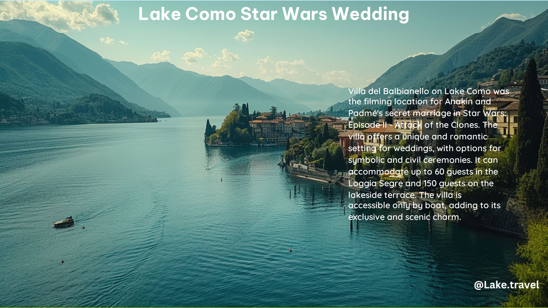 Lake Como Star Wars Wedding