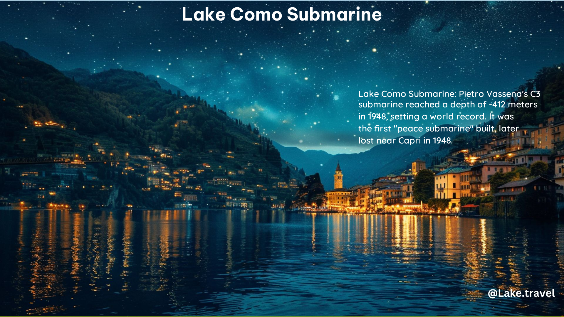 Lake Como Submarine