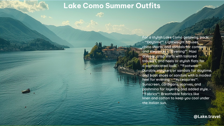 Lake Como Summer Outfits