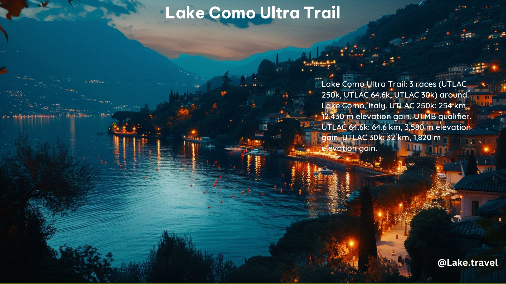 Lake Como Ultra Trail