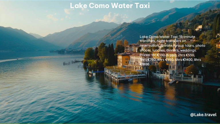 Lake Como Water Taxi