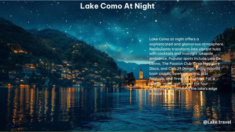 Lake Como at Night