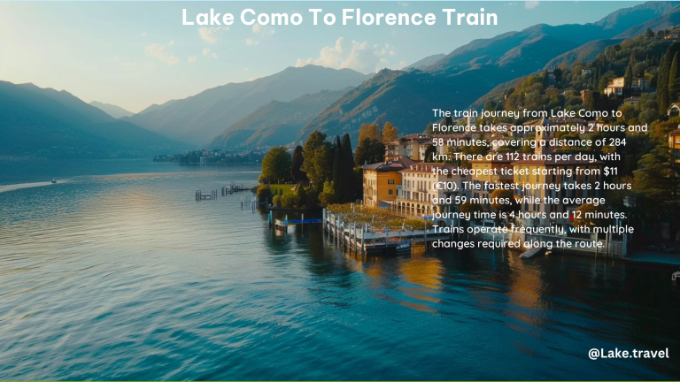 Lake Como to Florence Train