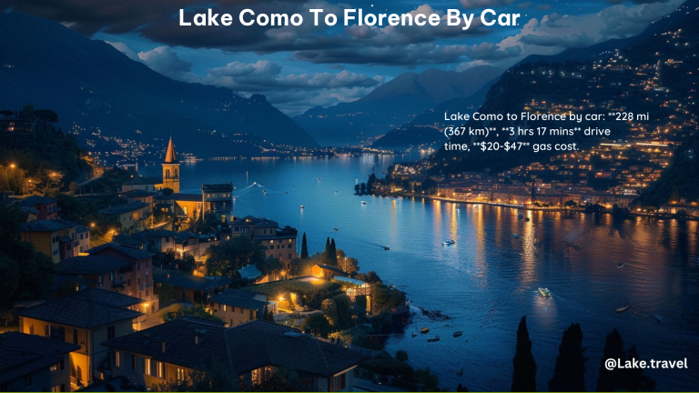 Lake Como to Florence by Car